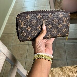 Large Brown  Monogram inspired Wallet